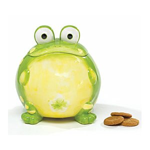Ceramic Toby Toad 105.8 qt. Cookie Jar