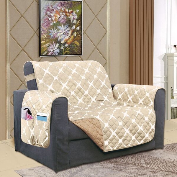 Reversible Furniture Protector Box Cushion Loveseat Slipcover By Winston Porter