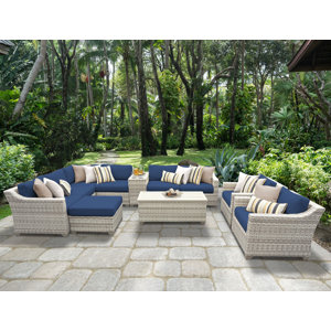 Ansonia 12 Piece Sectional Seating Group with Cushion