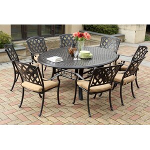 Campton 9 Piece Dining Set with Cushion