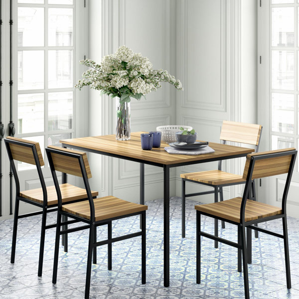 #1 Linden 5 Piece Dining Set By Novogratz Cool