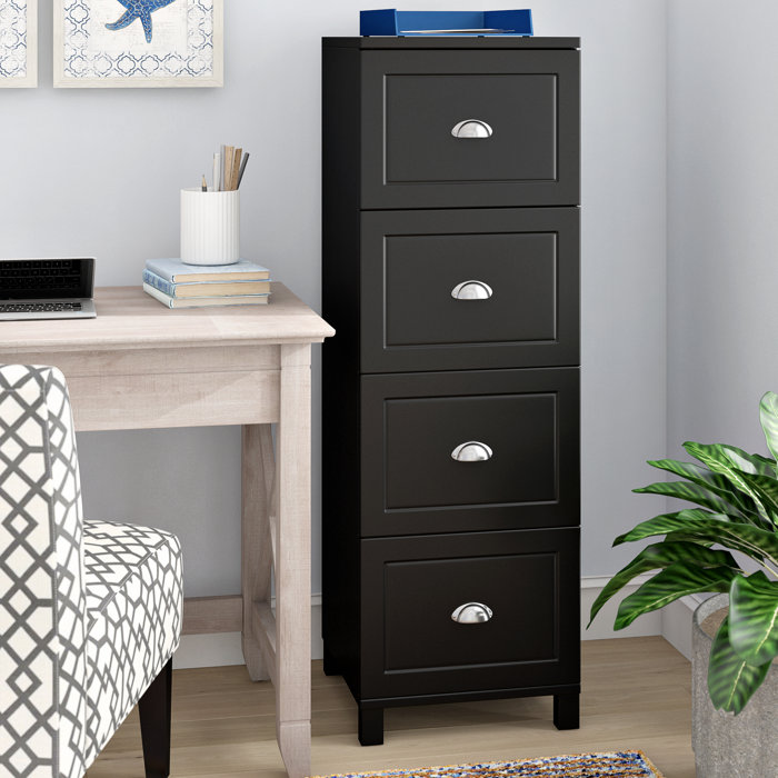 Beachcrest Home Rothrock 4 Drawer Vertical Filing Cabinet