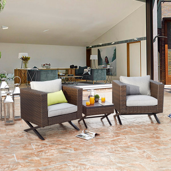 Rimersburg 3 Piece Seating Group with Cushions