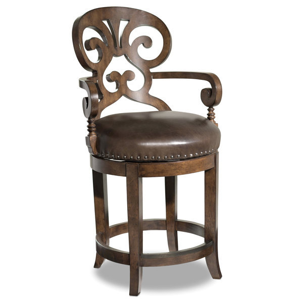 Jameson 24 Swivel Bar Stool by Hooker Furniture