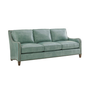 Tommy Bahama Home Twin Palms Leather Sofa Tommy Bahama Home Twin Palms Leather Sofa
