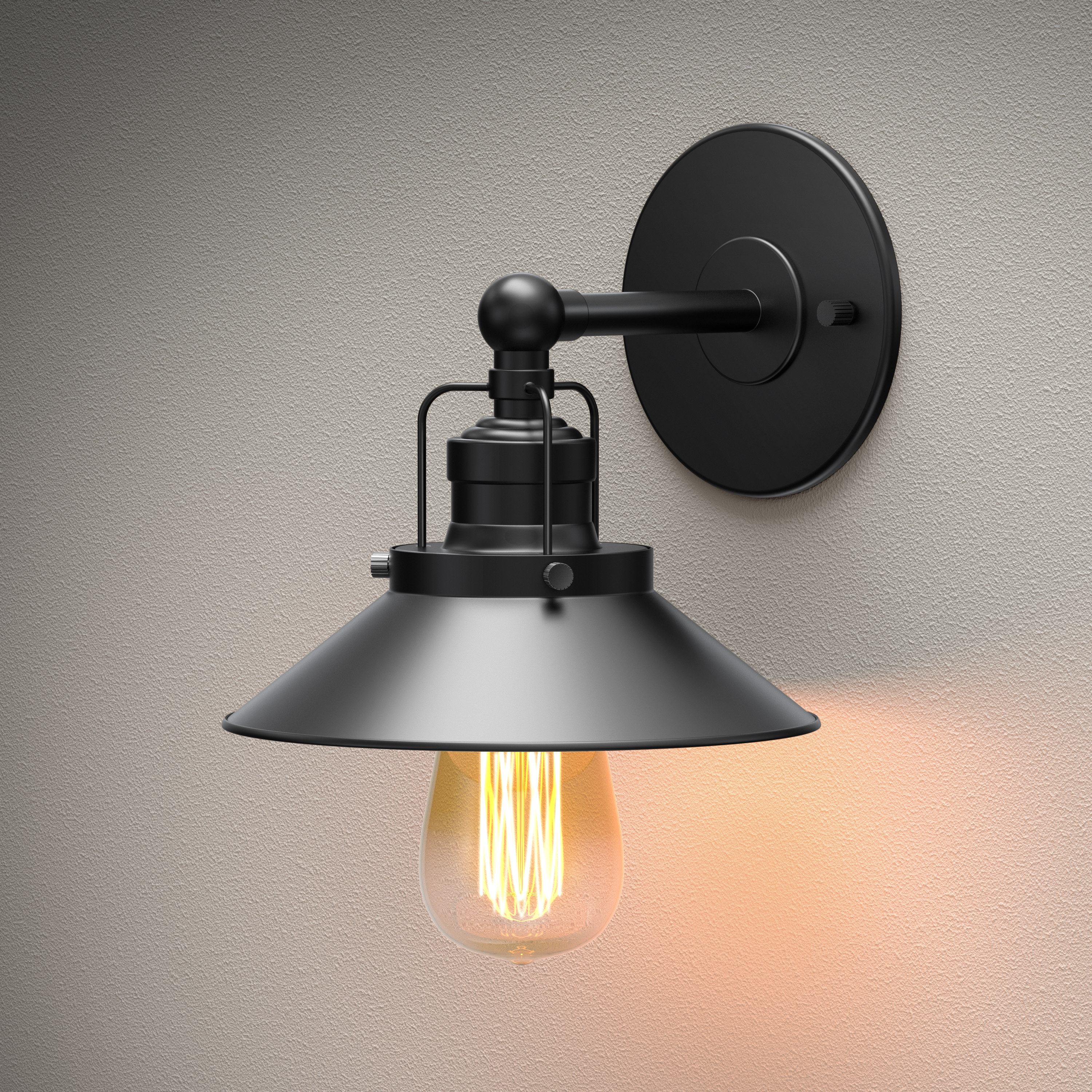 Gatco Modern Farmhouse 1 Light Dimmable Armed Sconce Reviews Gatco Modern Farmhouse 1 Light Dimmable