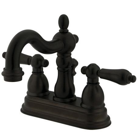 Heritage Centerset Bathroom Faucet with ABS Pop-Up