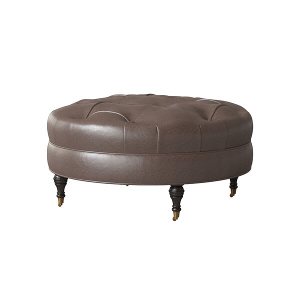 Leather Tufted Cocktail Ottoman By Birch Lane™ Heritage