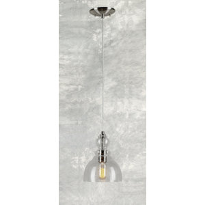 Du Bois Cord-Hung 1-Light Steel Mini Pendant