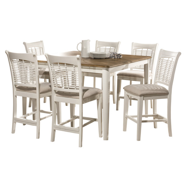 Hartling Bayberry 7 Piece Counter Height Dining Set by August Grove August Grove