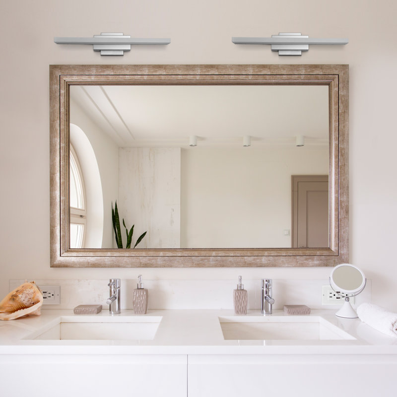 Wade Logan Armendariz 1 Light Dimmable Led Silver Bath Bar Reviews Wayfair