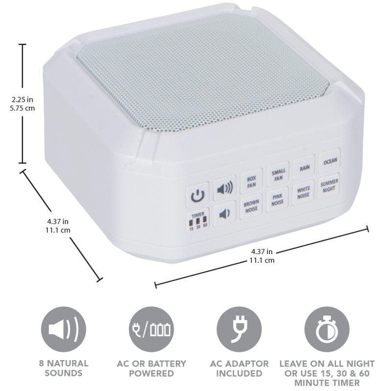 white noise machine that runs all night