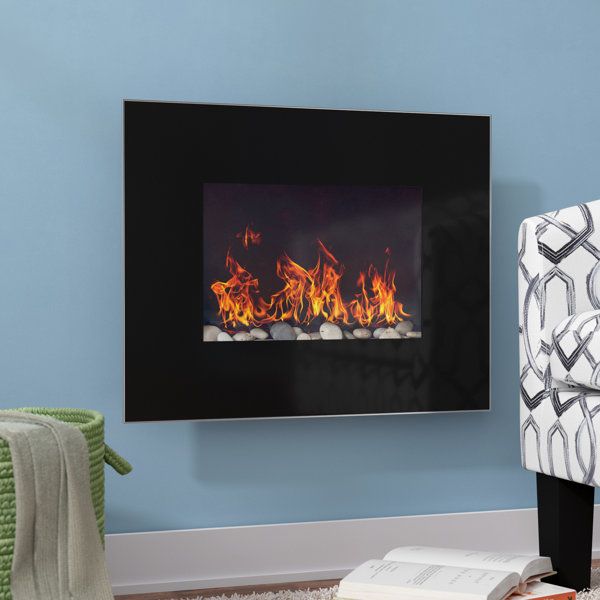 Bartlow Wall Mounted Electric Fireplace By Ebern Designs