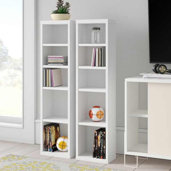 Elma Multimedia Storage Standard Bookcase (Set Of 2) By Zipcode Design
