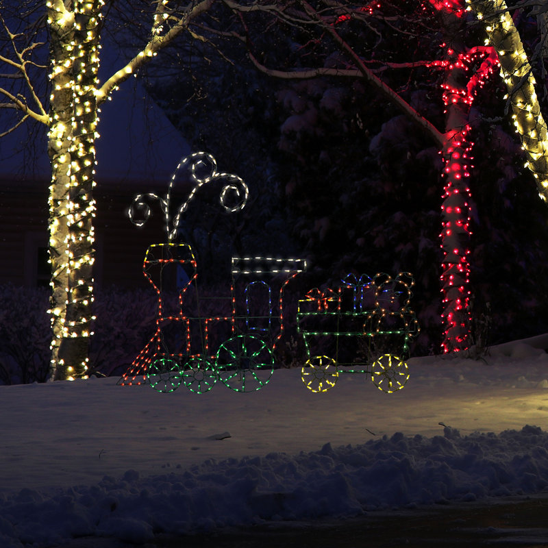 The Holiday Aisle 2 Piece Pro Line Train With 390 Led Lighted Display Set Reviews Wayfair