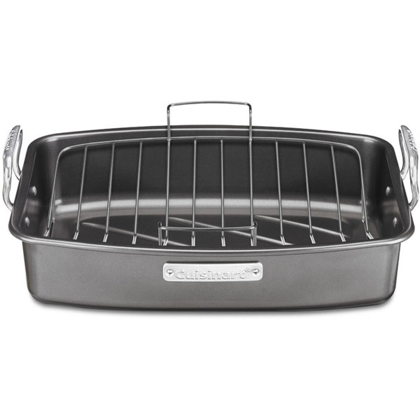 17 Aluminized Steel Non-Stick Roaster with V-Rack by Cuisinart| @ $90.00