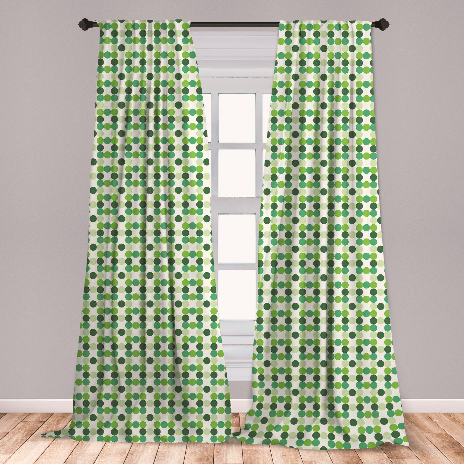 East Urban Home Ambesonne Green Curtains