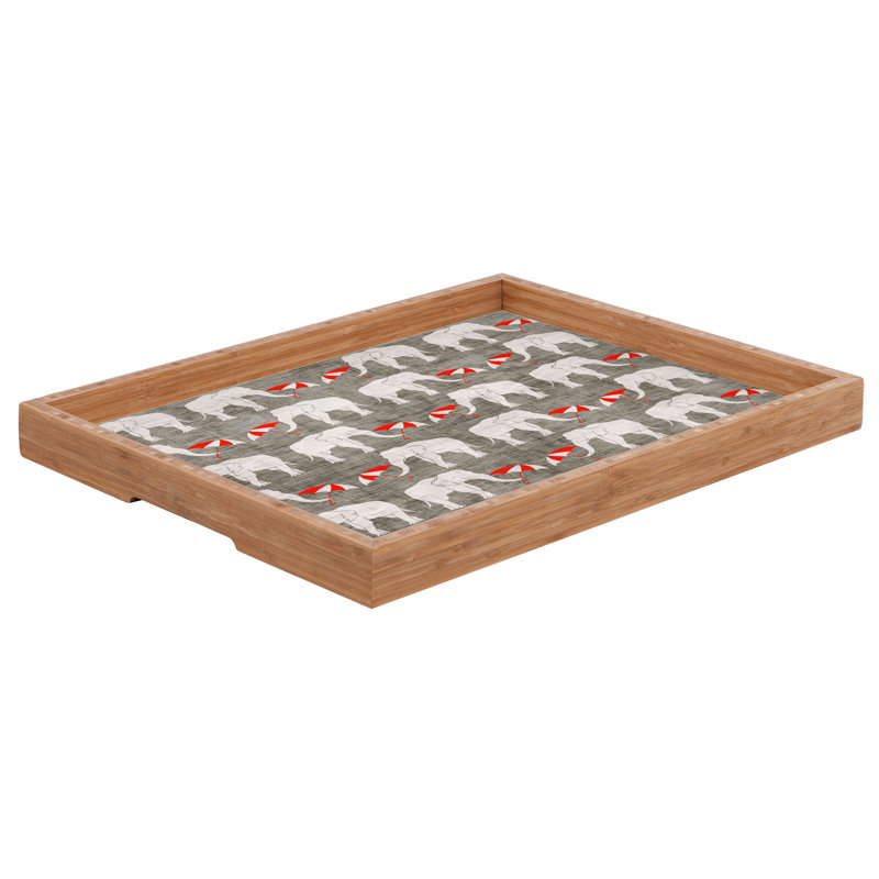 Deny Designs Holli Zollinger Vermillion Plus Square Tray