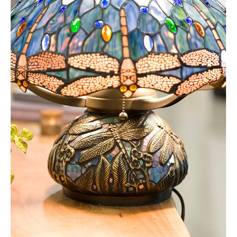dragonfly tiffany style table lamp