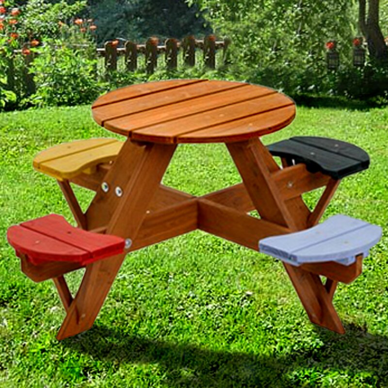 Swing Town Kids Picnic Table &amp; Reviews | Wayfair