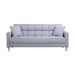 Madison Home USA Modern Linen Fabric Tufted Small Space Sofa Madison Home USA Modern Linen Fabric Tufted Small Space Sofa