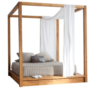 Canopy Wood Beds You Ll Love Wayfair Pchseries Canopy Bed