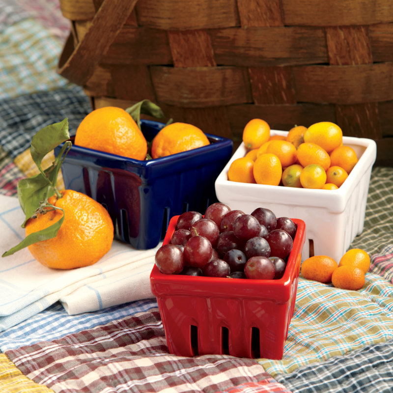 Birch Lane™ Ceramic Berry Basket & Reviews Wayfair