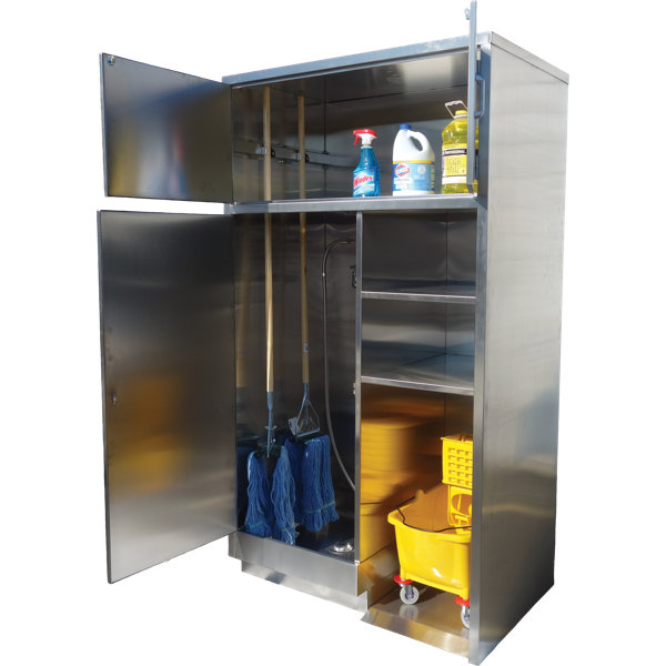 Broom And Mop Storage Cabinet Wayfair