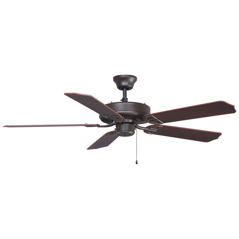 Fanimation 52 Builder 5 Blade Indoor Outdoor Ceiling Fan 5 Blade Indoor Outdoor Ceiling Fan