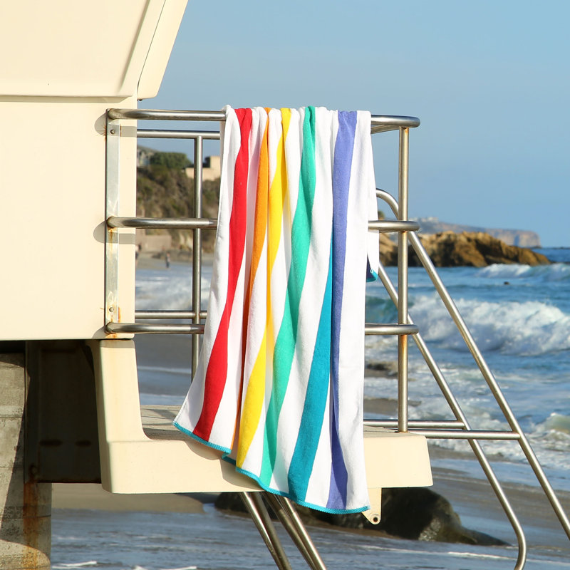 Laguna Beach Textile Company Plush Rainbow Beach Towel & Reviews Wayfair