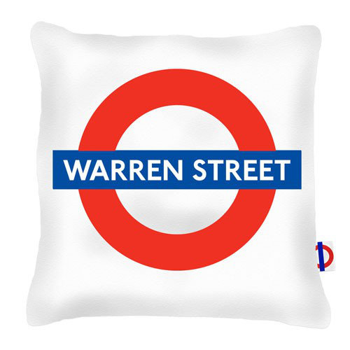 Gulf Breeze Warren Street Tube Station Cushion London Transport