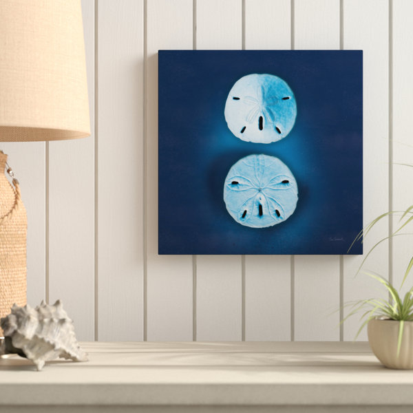 Global Gallery Sue Schlabach Cyanotype Sea II Giclee Stretched Canvas Artwork 18 x 18