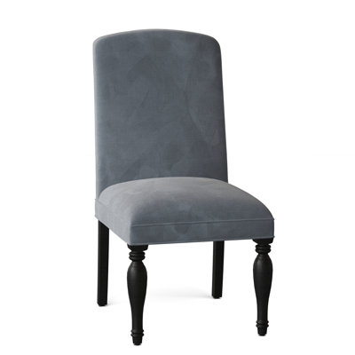 Boston Upholstered Parsons Chair Sloane Whitney Body Fabric Ava Carbon Leg Color Black Matte