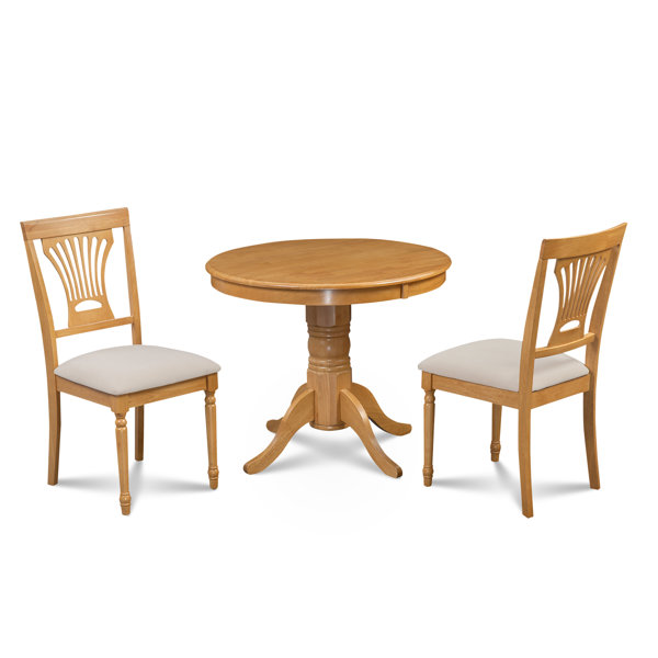 Modern Chesterton 3 Piece Solid Wood Dining Set By Alcott Hill Purchase