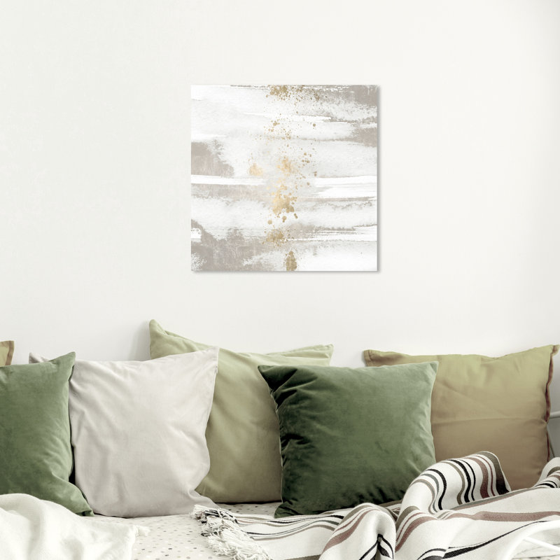 Willa Arlo Interiors Sun And Rain Abstract Wrapped Canvas Acrylic Painting Print On Canvas Reviews Wayfair