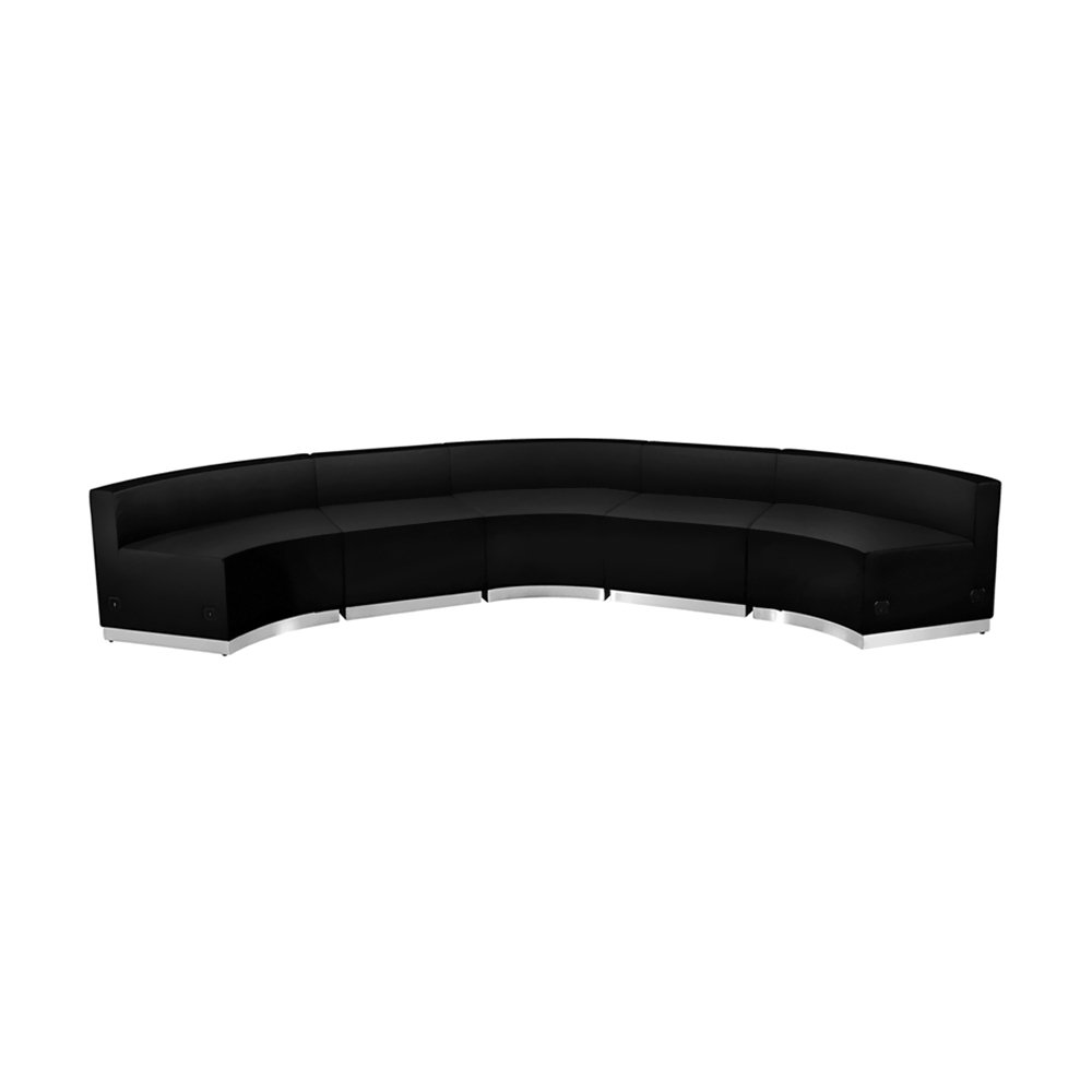 Orren Ellis Acord 5 Piece Leather Reception Set Wayfair