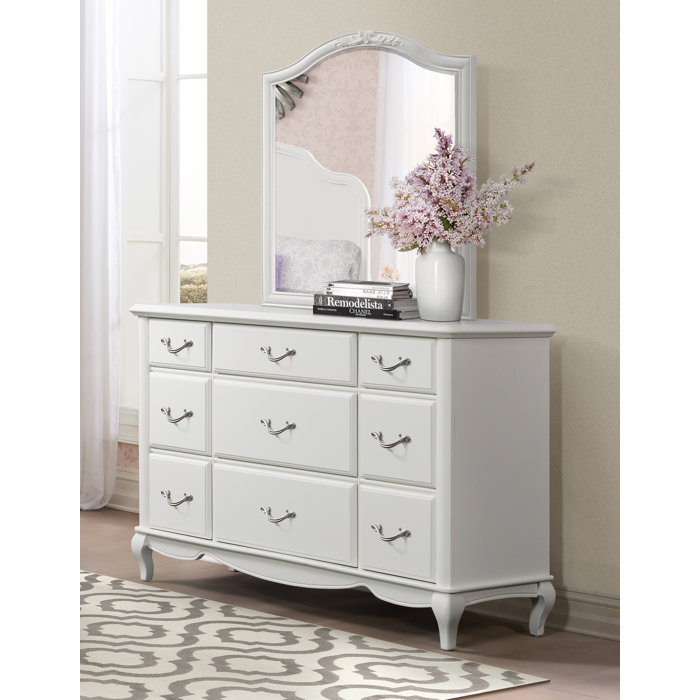 Gholston 9 Drawer Dresser With Mirror Gholston 9 Drawer Dresser With Mirror