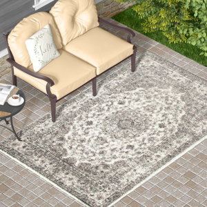 Murphysboro Cream Indoor/Outdoor Area Rug