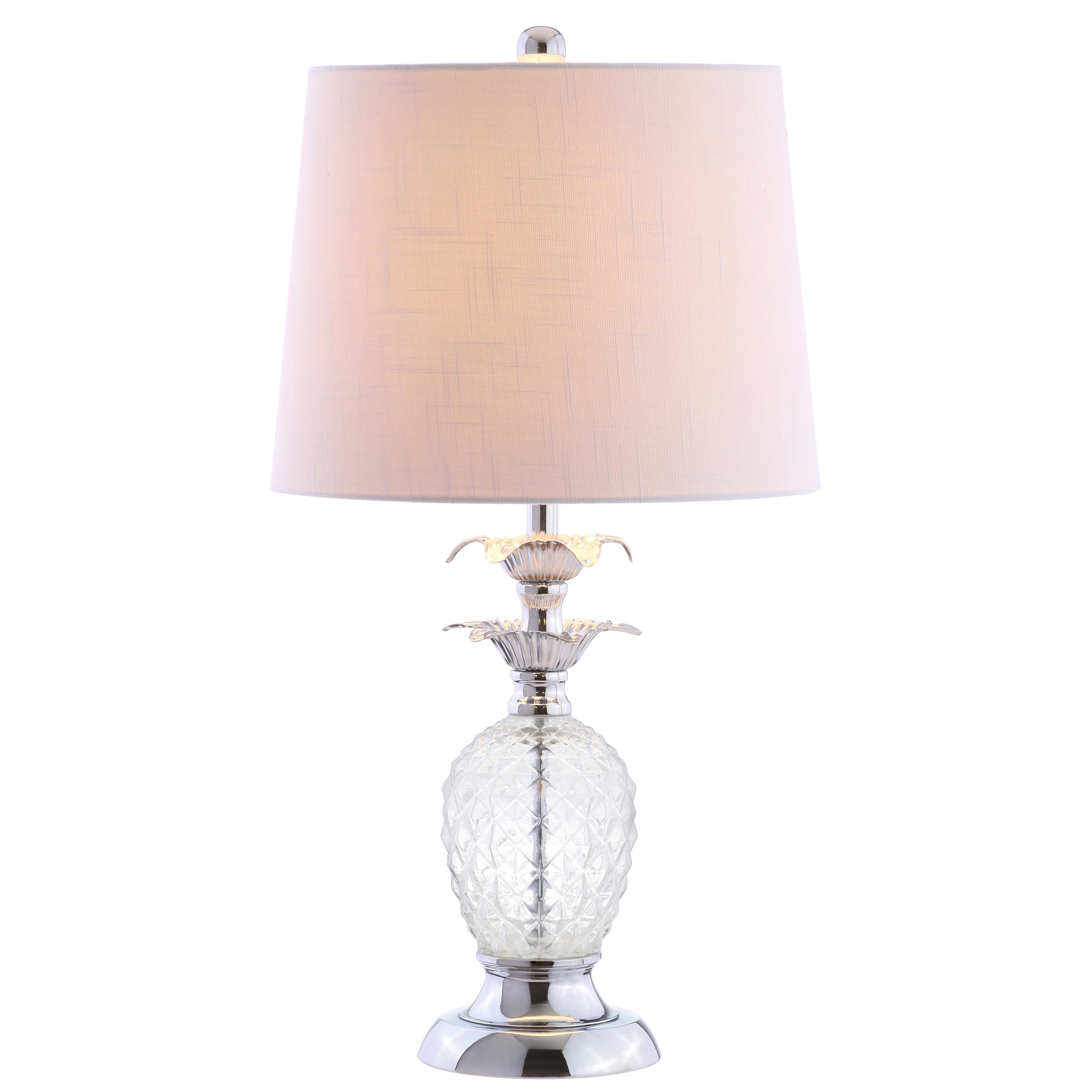 silver table lamp