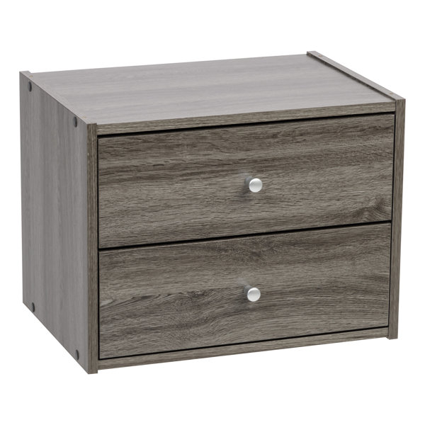 Tachi Modular Wood Stacking Storage Box with Drawer Standard Bookcase by IRIS USA, Inc.