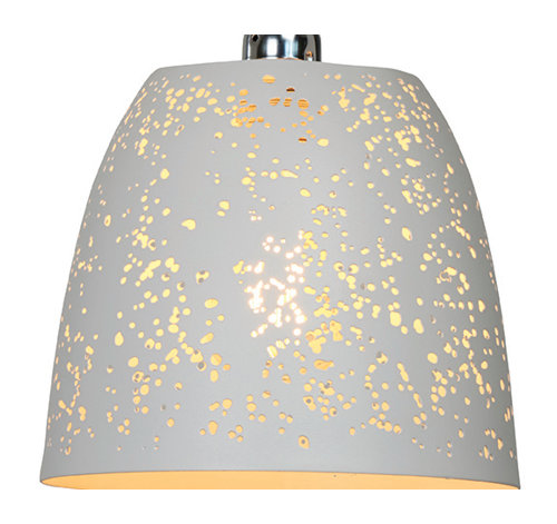 22.5cm Metal Bowl Pendant Shade August Grove Colour: White