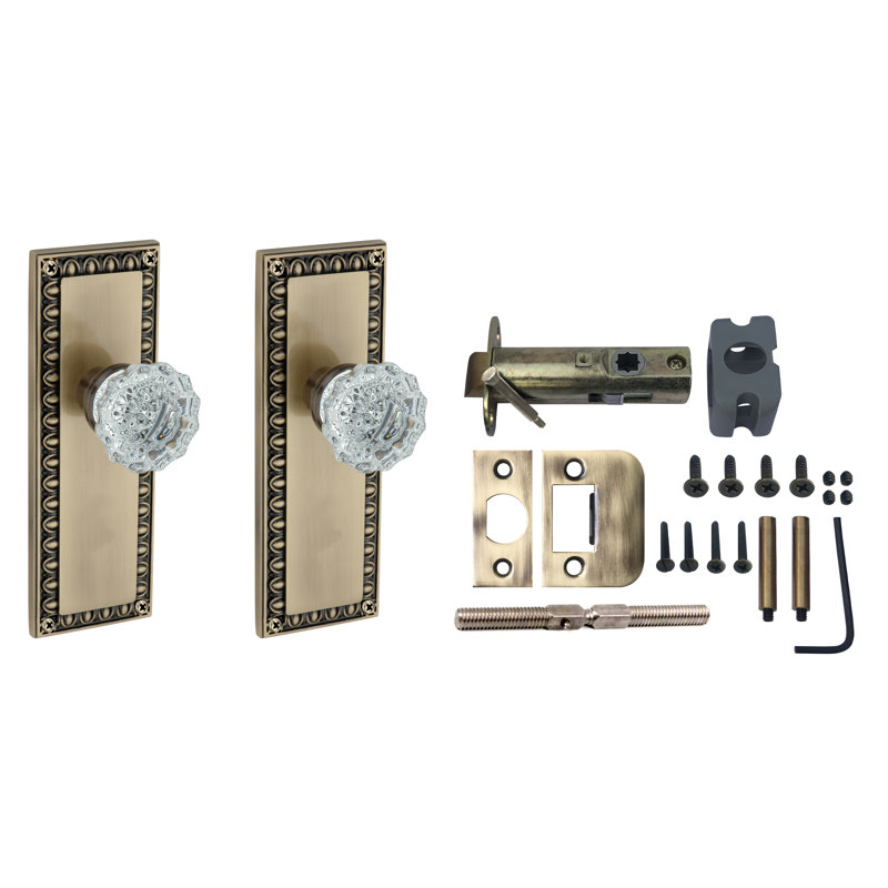 Knoxxhardware Crystal Egg And Dart Passage Door Knob With