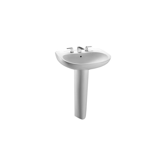 Prominence Vitreous China 26 Pedestal Bathroom Sink With Overflow Prominence Vitreous China 26 Pedestal Bathroom Sink With Overflow