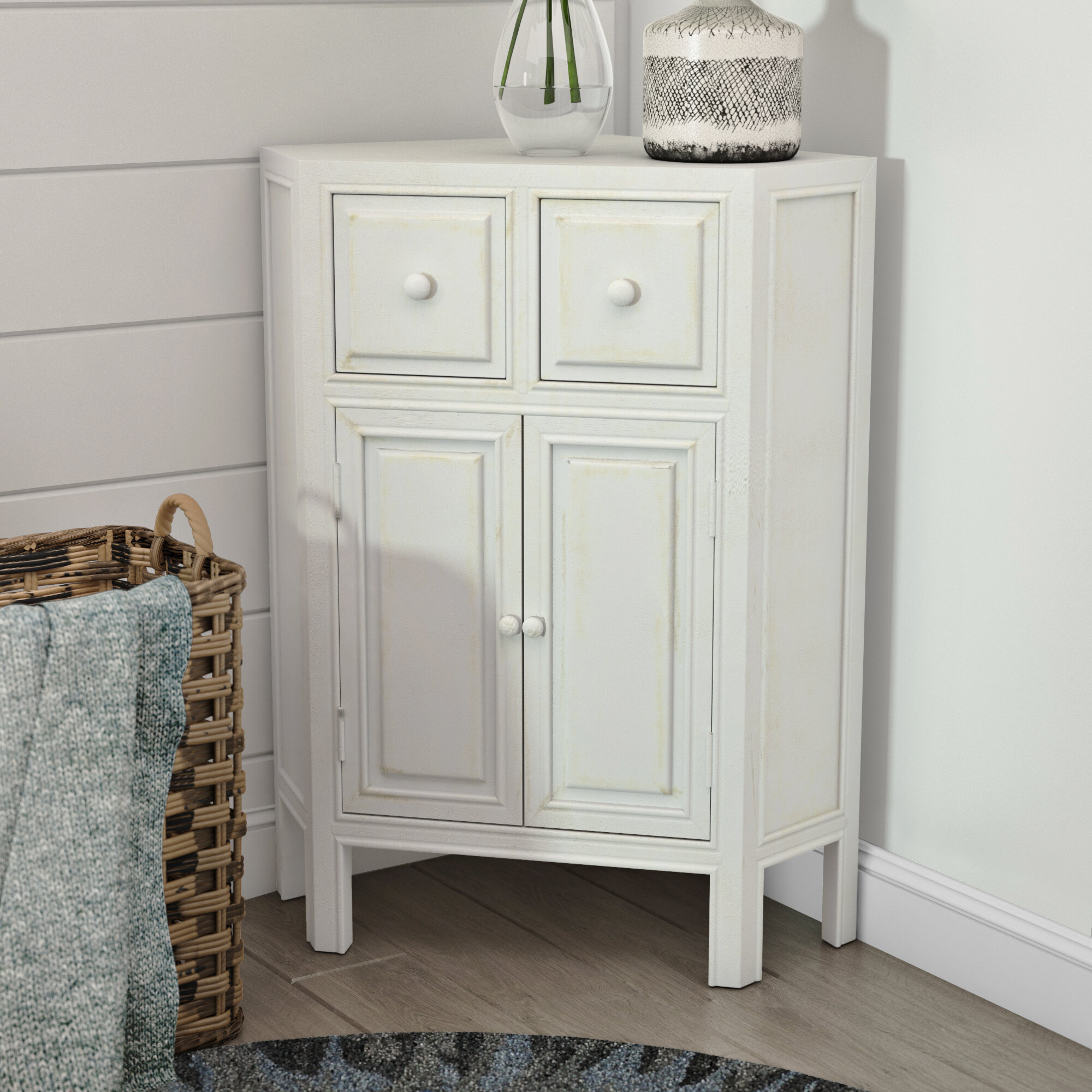 Beachcrest Home Southard Corner Cabinet Reviews Wayfair