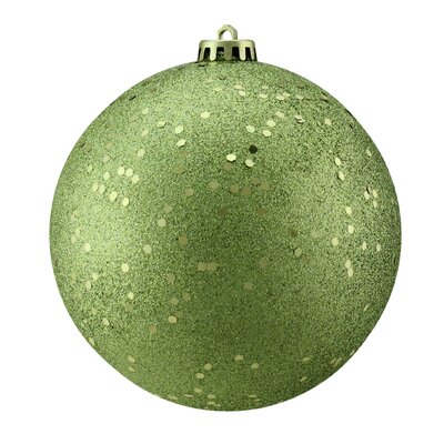 Shatterproof Holographic Glitter Christmas Ball Ornament Northlight Seasonal Color: Green Kiwi