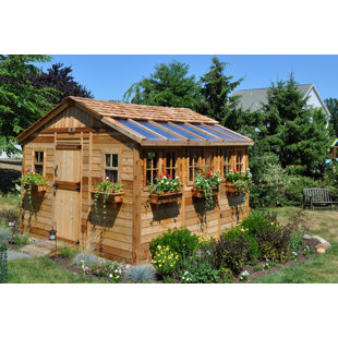 10x12 wood shed wayfair