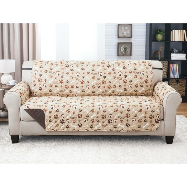 Print T-Cushion Sofa Slipcover By Winston Porter