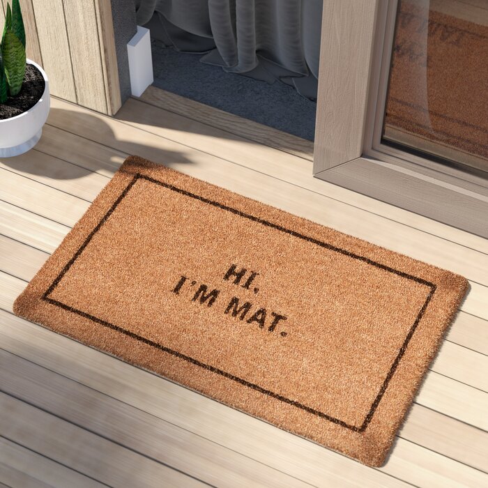 Mccollum Hi I M Mat 30 In X 18 In Non Slip Outdoor Door Mat