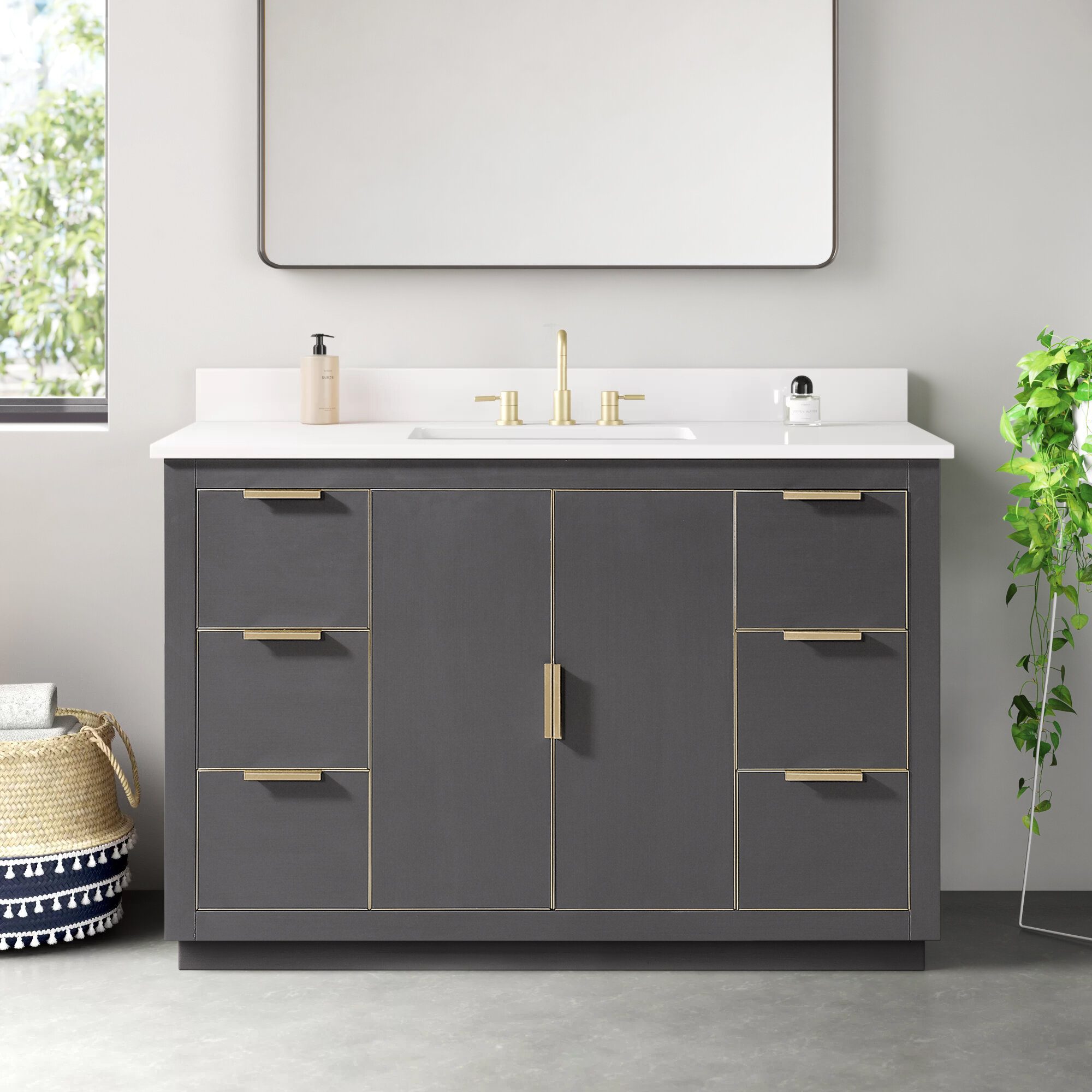 Francine 49 Single Bathroom Vanity Set Reviews Allmodern