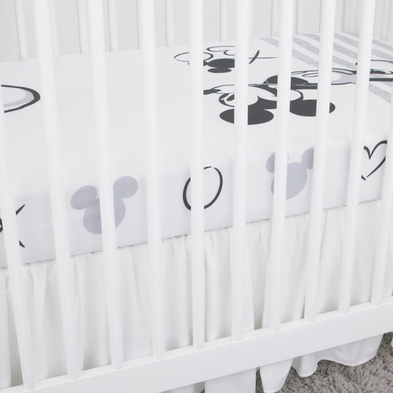 mickey mouse fitted crib sheet